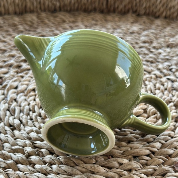 Fiesta Green Ceramic Creamer - Picture 3 of 4
